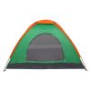 2-Person Waterproof Camping Dome Tent for Outdoor Hiking Survival Orange & Green