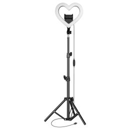 Supersonic SC-2330RGB SC-2330RGB 10-Inch PRO Live Stream RGB LED Heart Ring Light with Floor Stand