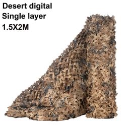 Military Camouflage Netting Woodland Army training Camo netting for Hunting Camping Car Cover and Outdoor Army Sunshade Mesh (Color: desert camouflage)