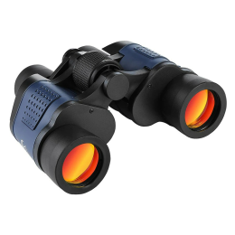 Binoculars Hunting Day Night Outdoor Travel Compact Folding Telescope (Color: Dark Blue, Zoom: 60x60)