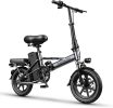 Electric Bike 500W Electric Commuter Bikes;  Folding Mini Ebike 14'' Electric Bicycle with 48V 18Ah Battery;  21MPH Adults/Teens City E Bike