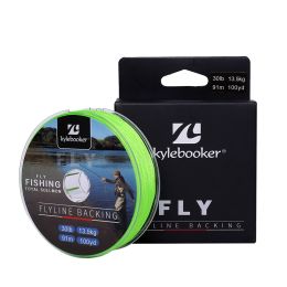 Kylebooker Fly Line Backing Line 20/30LB 100/300Yards Green Braided Fly Fishing Line (Length: 300YDS, Line Size: 30LB)